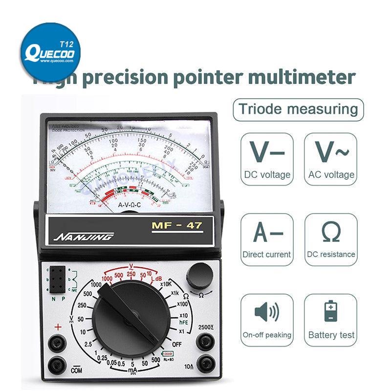 MF47 Pointer Multimeter Capacitance Resistance Tester With Buzzer