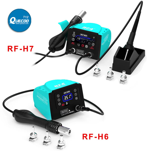 RF4 RF H7 2 in 1 Hot Air Soldering Station 600W Heat Gun BGA Rework Station with Soldering Handle for Mobile Phone BGA Repair