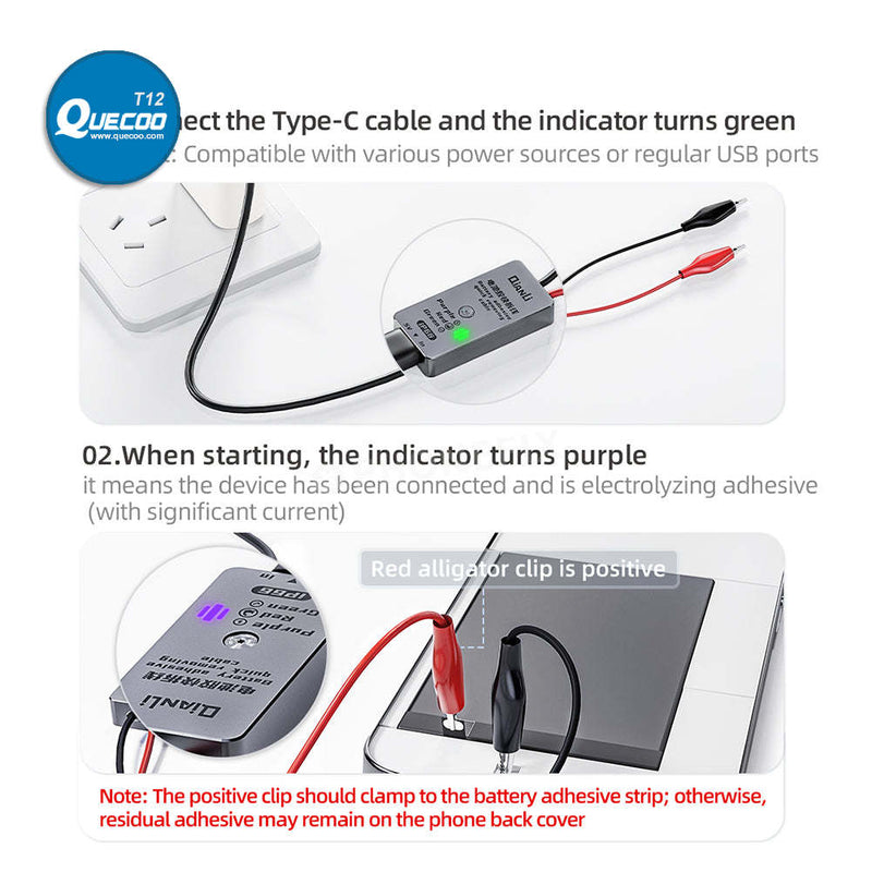 iP66 Battery Adhesive Quick Removing Cable For iPhone 16 Plus Disassembly