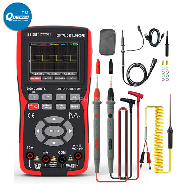 BSIDE Digital Color Screen High-precision Oscilloscope Multimeter