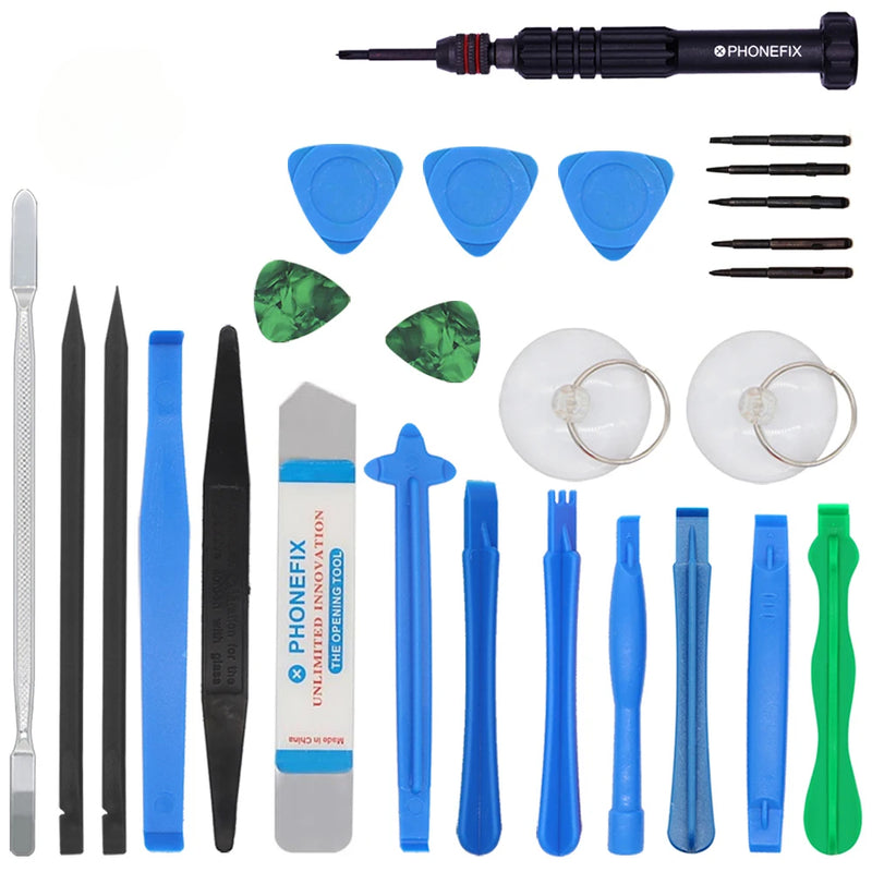 21 IN 1 Cell Phone Tools Kit Plastic Spudger Suction Cup Blade Electronics Opening Repair for iPhone Tablet Computer Hand Tools