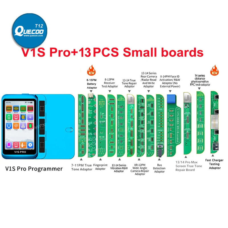 JCID V1SE V1S Pro Dot Matrix Photosensitive Original Color Fingerprint Battery Repair Board for iPhone X-15PM JC V1S Repair Tool