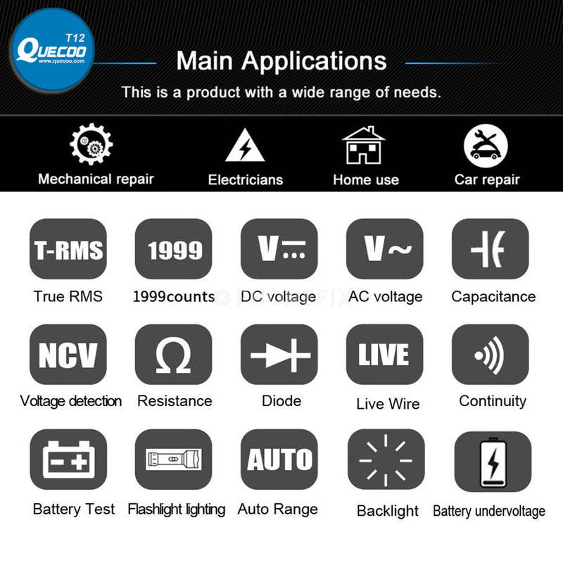 BSIDE A1X Smart Burn-proof Repairable Charging Multimeter