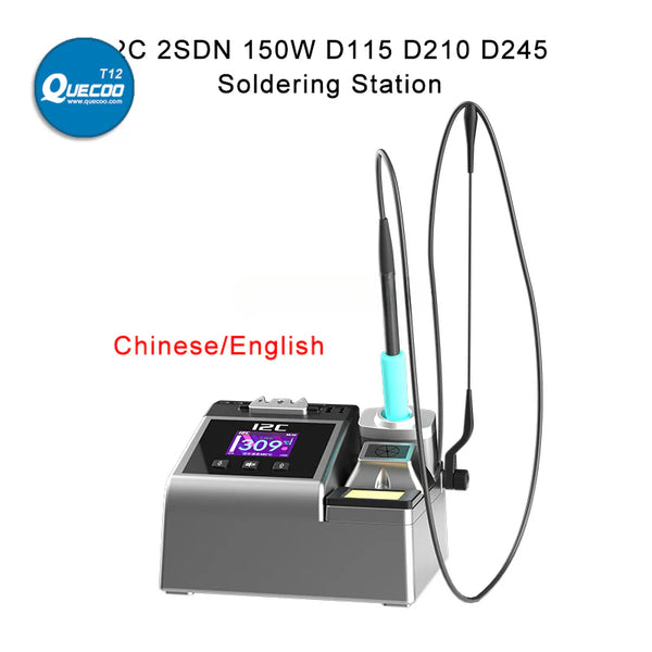 I2C 2SDN Nano Soldering Station with 210/115/245 Solder Iron Tips Temperature Control Auto Sleep Support for PCB Welding Repair