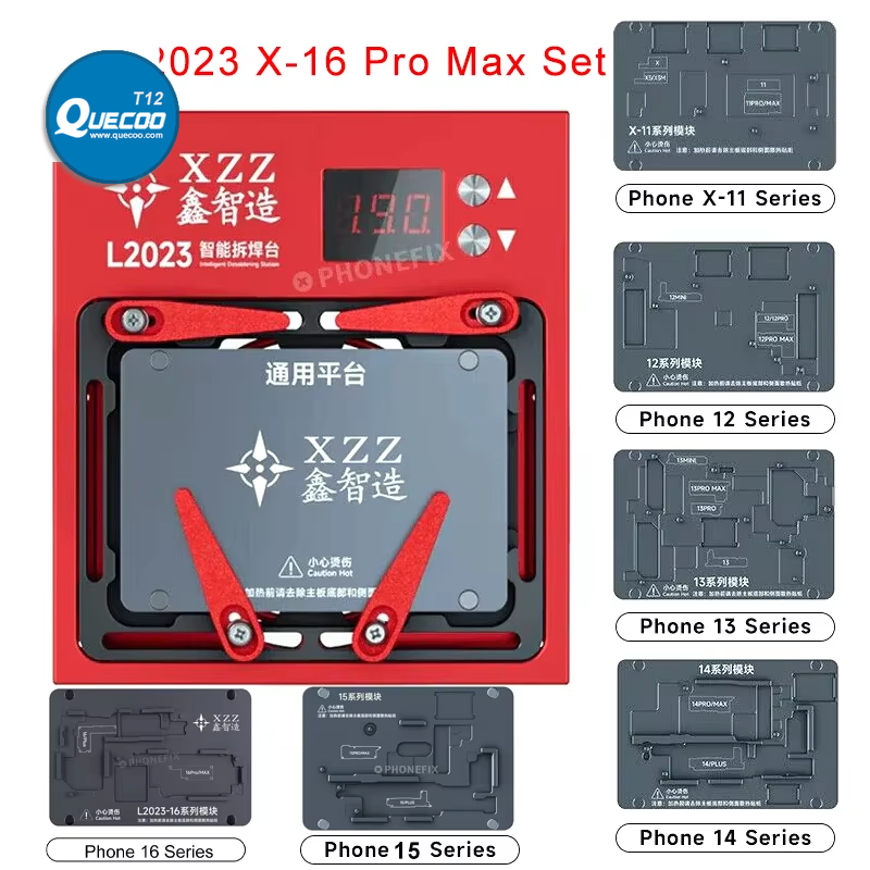 XZZ L2023 Intelligent Desoldering Station for iPhone X to 16PM Motherboard CPU IC Repair Temperature Control Heating Platform