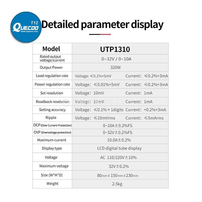 UNI-T UTP1310 32V 10A DC Regulated Power Supply 4-digit Display