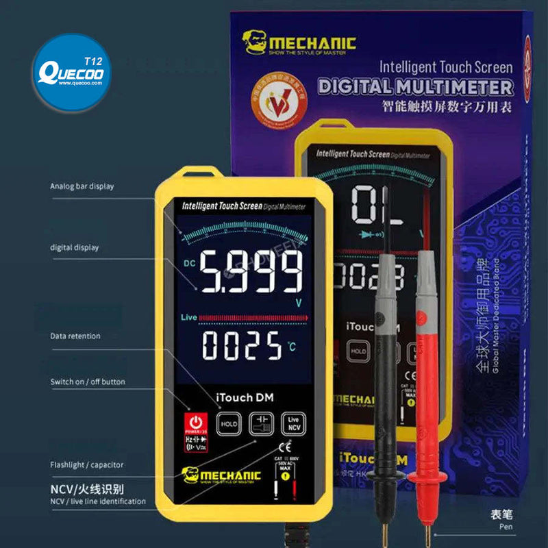 MECHANIC iTouch DM Digital Multimeter Voltage Current Tester