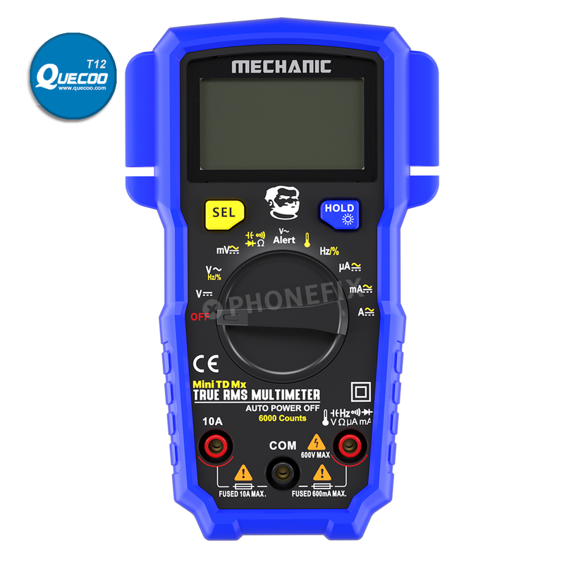 Mechanic Mini TD Five MX Digital Multimeter NCV Temp Measurement