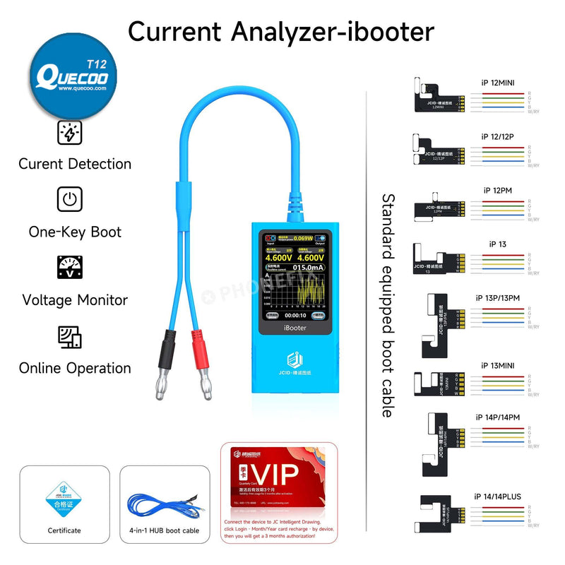 JCID iBooter Current Analyzer One-key Boot iPhone 7-16 Series