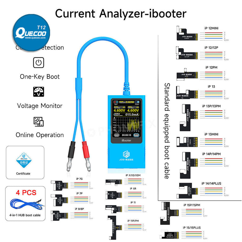 JCID iBooter Current Analyzer One-key Boot iPhone 7-16 Series