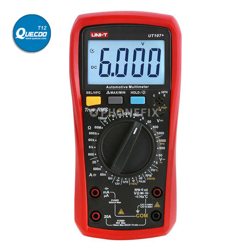 UT109 UT107 Digital Multimeter Hand-held Multi-Purpose Meter