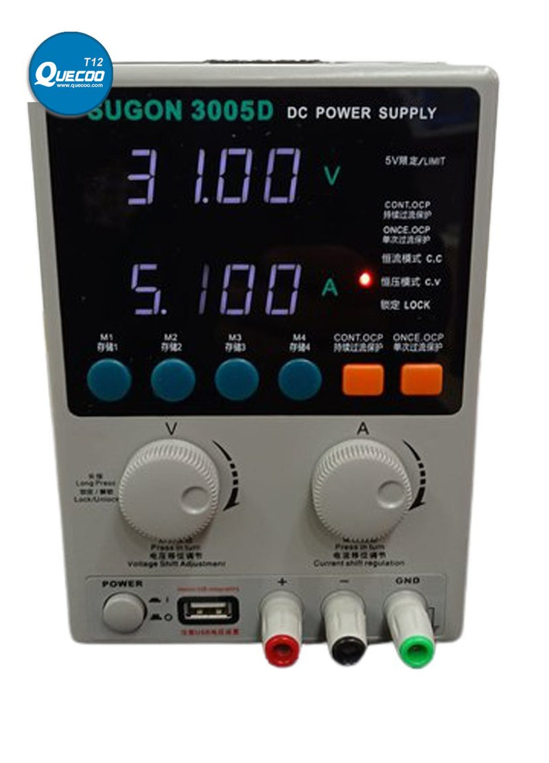 SUGON 3005D Adjustable Digital DC Power Supply 30V 5A Laboratory