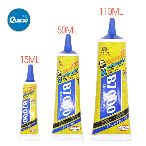 B7000 Glue For Rhinestones Crystal Adhesive Jewelry 15ml 50ml 110ml Needles Epoxy Resin Super Glue Shoes Crafts Glass Supplies