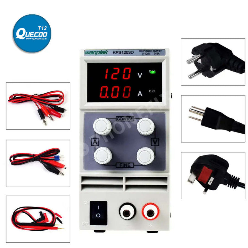 Adjustable Dual Digital Display Laboratory DC Power Supply Regulator