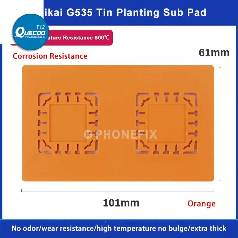 500mm X 350mm Heat Insulation Pad  2 in 1 High-Temperature Detachable Soldering Work Silicon Mat For SMD BGA Welding