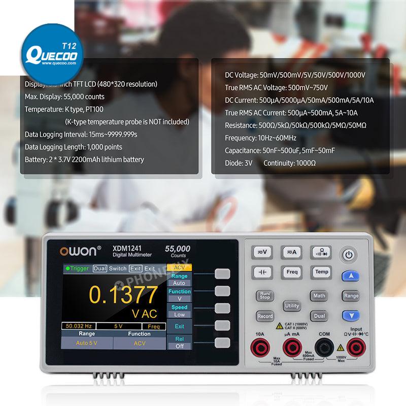 OWON Digital Multimeter AC DC Voltage Current Tester Mini Meter