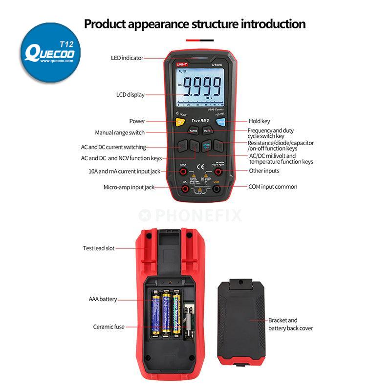 UNI-T UT60 Series Digital Multimeter AC/DC Current Voltage Meter