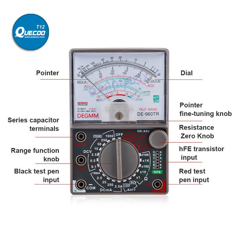 DE-960TR Pointer Automatic Multimeter Universal PCB Fault Testing Tool