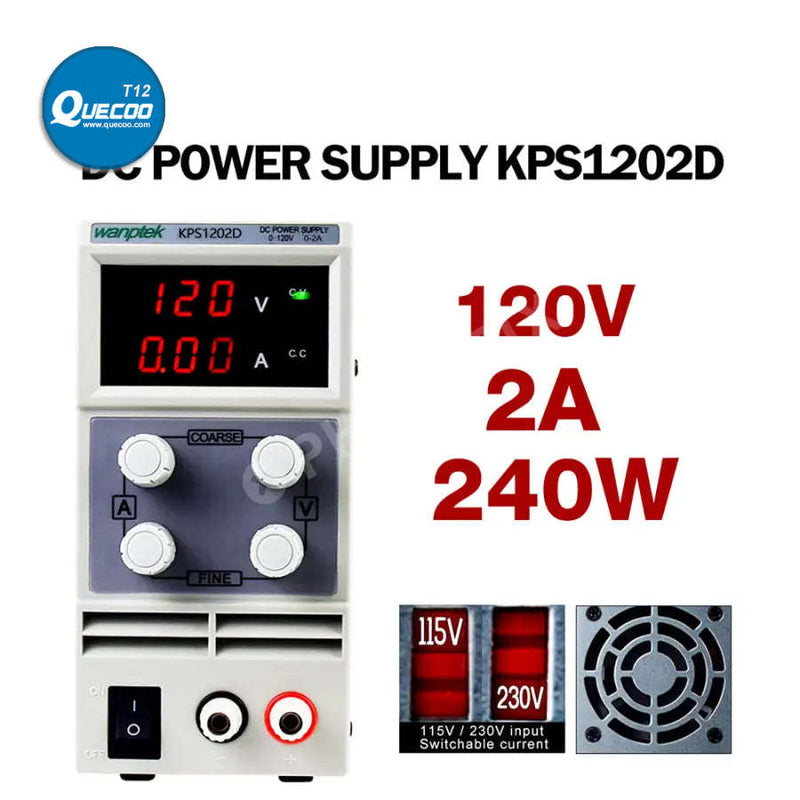 Adjustable Dual Digital Display Laboratory DC Power Supply Regulator