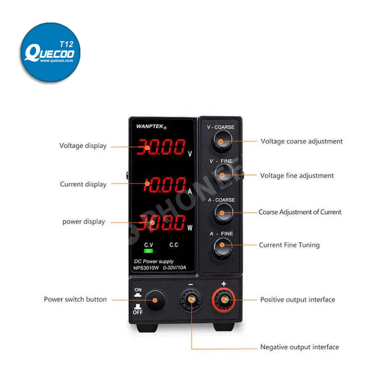 Wanptek Adjustable DC Power Supply Precision Voltage Regulator