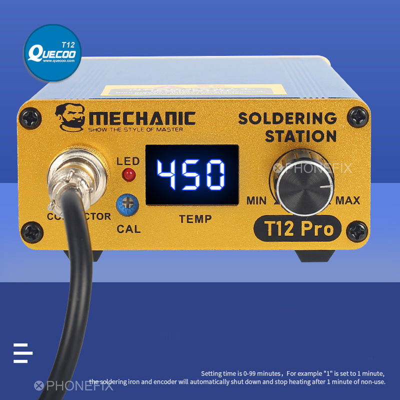 Quick Heating Mechanic T12 Pro Soldering Station Electronic Welding iron Digital Soldering Iron Tips Temperature Controller