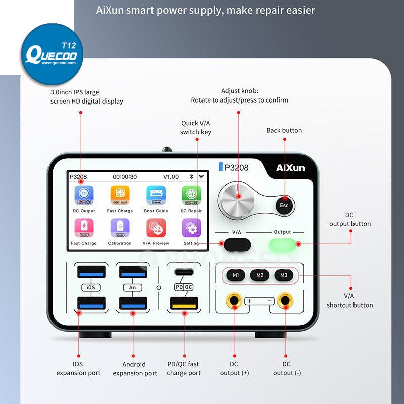 AiXun P3208 intelligent Smart Regulated Power Supply 320W high-power