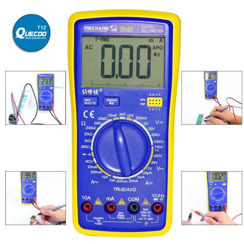 Mechanic V90E Intelligent Multimeter Automatic Digital Display Meter