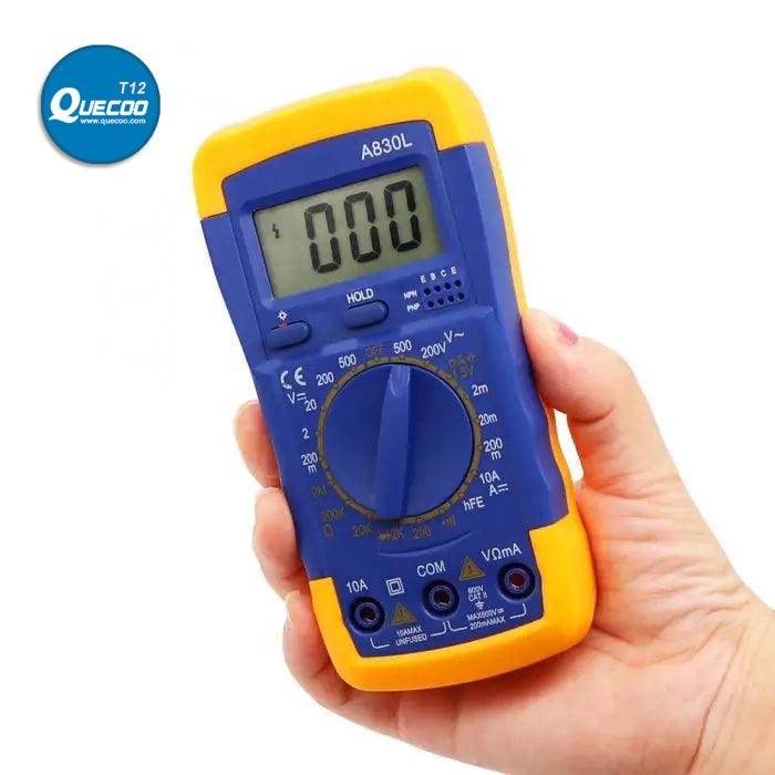 A830L Digital Multimeter AC DC OHM Volt Current Tester Mini Meter