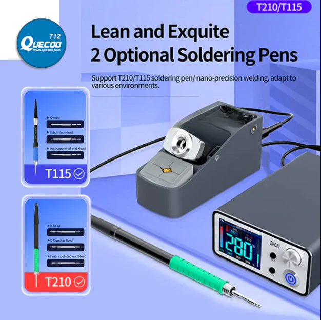 AIXUN T3B Smart Nano Soldering Station with T115 T210 Handles Rapid Welding Rework Station for Mobile Phone SMD BGA PCB Repair