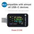 Power-Z KM003 USB-C PD Tester Voltage and Current Ripple QC5.0 Volt Meter Detector KT002 USB Digital Voltmeter Testing Detector