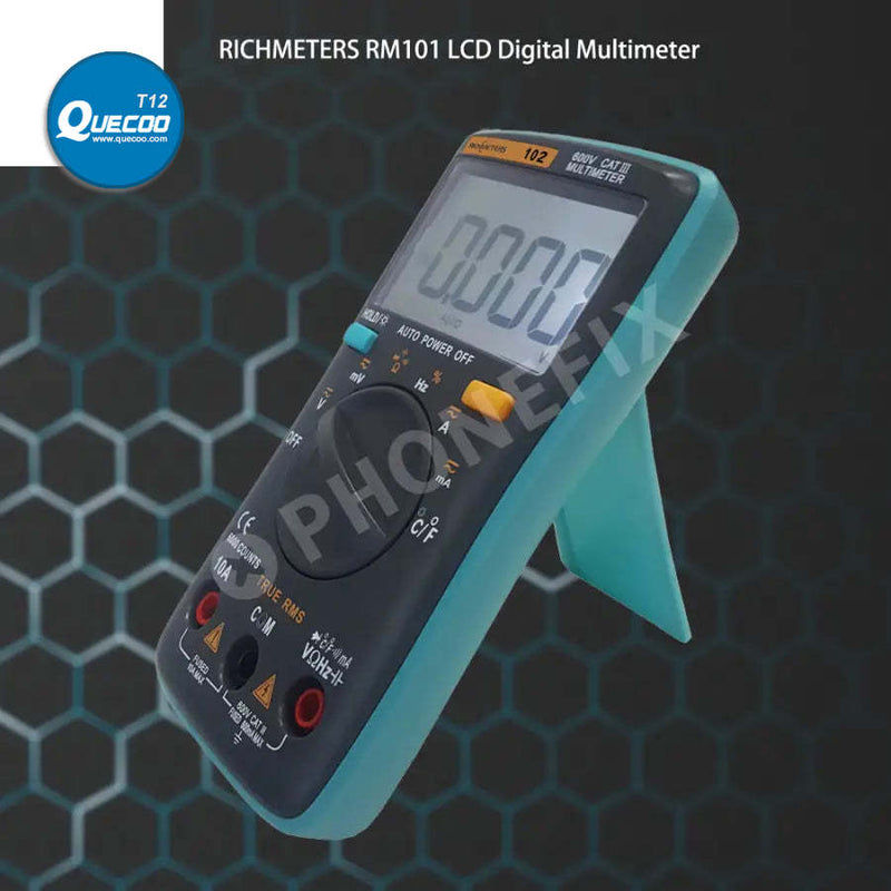 RICHMETERS 102 Pocket Digital Multimeter AC DC Voltage Tester