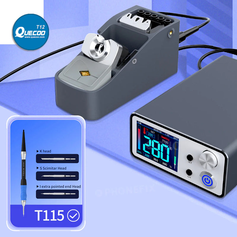 AIXUN T3B Smart Nano Soldering Station with T115 T210 Handles Rapid Welding Rework Station for Mobile Phone SMD BGA PCB Repair