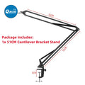 48MP 1080P HDMI Video Camera with 130X C-Mount Lens LED Ring Light Stand Holder for PCB Soldering Repair Live Streaming Webcam