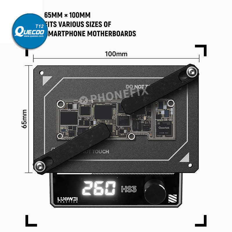 LUOWEI HS3 Preheating Platform Phone PCB Layering IC Glue Remover