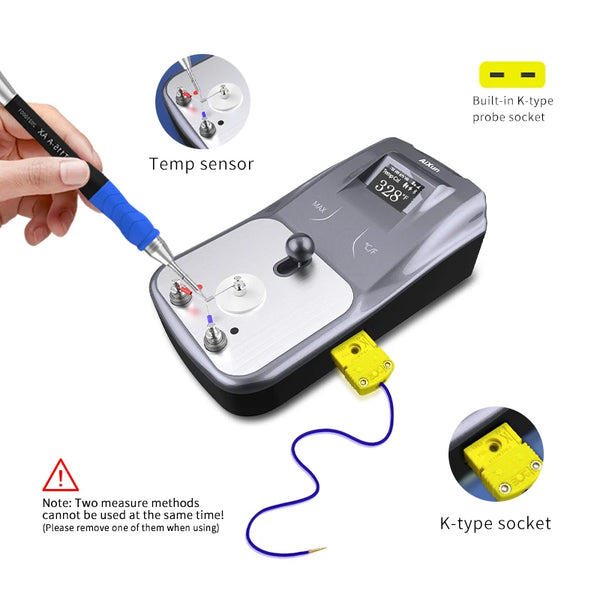 AIXUN DT01 Intelligent Digital Display Temperature Automatic Detect Calibration Tool for Soldering Iron Tips Thermometer Tester