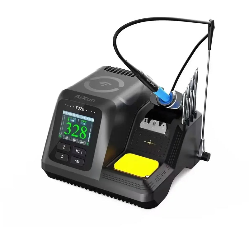 AIXUN T320 200W 2S Rapid Heating Soldering Station with T245 T210 Soldering Iron Handle Tips for Phone PCB Welding Repair