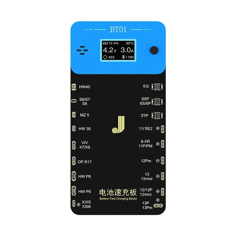 JCID JC BT01 Battery Charger for iPhone 6 7 8 X 11 12 13 Pro Max Anzor Cell Phone Battery Activation Panel Maintenance Tool