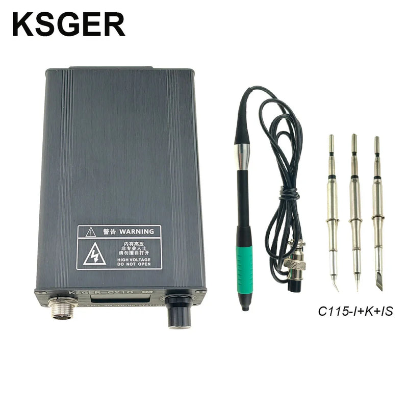 KSGER C210 Soldering Station For JBC C115 Iron Tips Mobile Phone Repair Welding Tools Lead-free 85W 3s Heating Tins Auto-Sleep