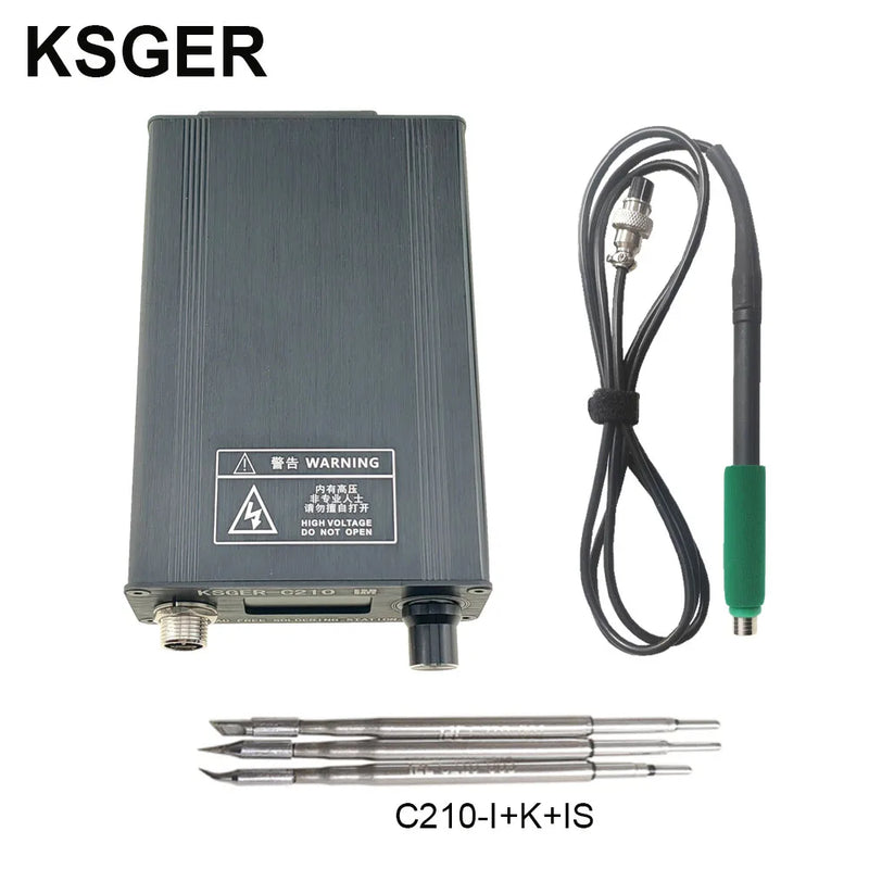 KSGER C210 Soldering Station For JBC C115 Iron Tips Mobile Phone Repair Welding Tools Lead-free 85W 3s Heating Tins Auto-Sleep