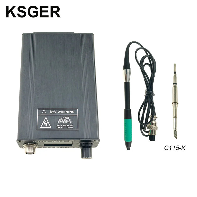 KSGER C210 Soldering Station For JBC C115 Iron Tips Mobile Phone Repair Welding Tools Lead-free 85W 3s Heating Tins Auto-Sleep