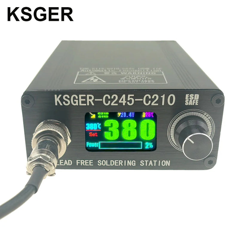 KSGER C245 C210 Soldering Station For JBC Iron Tips Phone Repair Welding Tools Lead-free 180W 3s Heat Sleep Holder AC110-240V