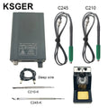 KSGER C245 C210 Soldering Station For JBC Iron Tips Phone Repair Welding Tools Lead-free 180W 3s Heat Sleep Holder AC110-240V