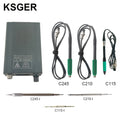 KSGER C245 C210 Soldering Station For JBC Iron Tips Phone Repair Welding Tools Lead-free 180W 3s Heat Sleep Holder AC110-240V