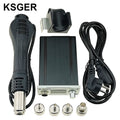 KSGER Hot Air Gun SMD Rework Station GX16-8 Solder Dryer Handle Electronic OLED T12 Nozzle Stand DIY Tools Quick Heating 700W