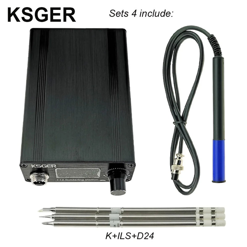 KSGER T12 Soldering Station Iron Tips STM32 V2.1S OLED DIY FX9501 Handle Electric Tools Welding Temperature Controller 75W