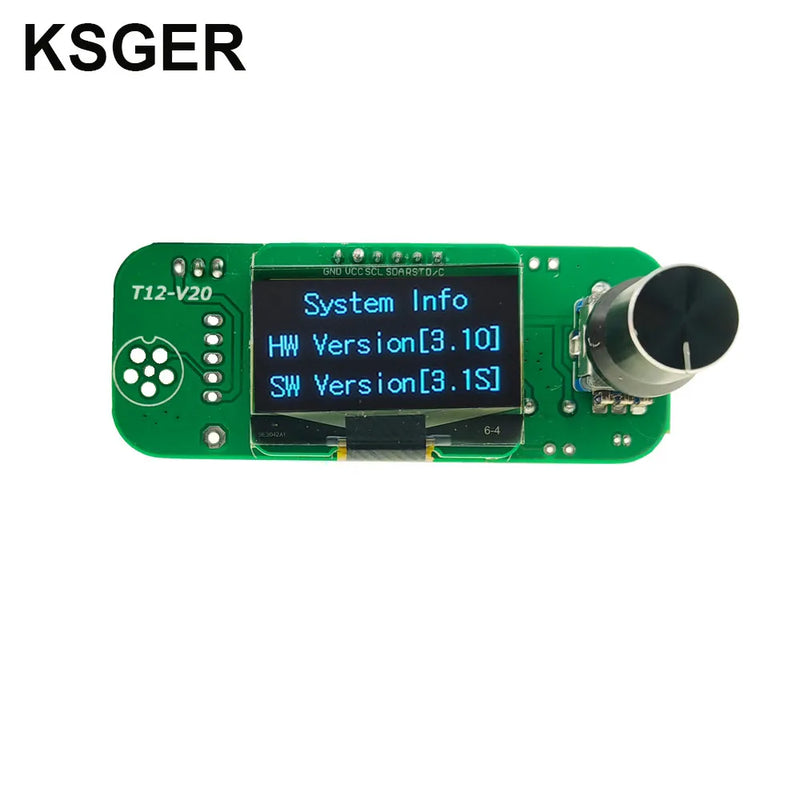 KSGER V3.1S OLED T12 Solder Iron Temperature STM32 Controller Welding Tools Electronic Soldering Wake-Sleep Shock 24V72W