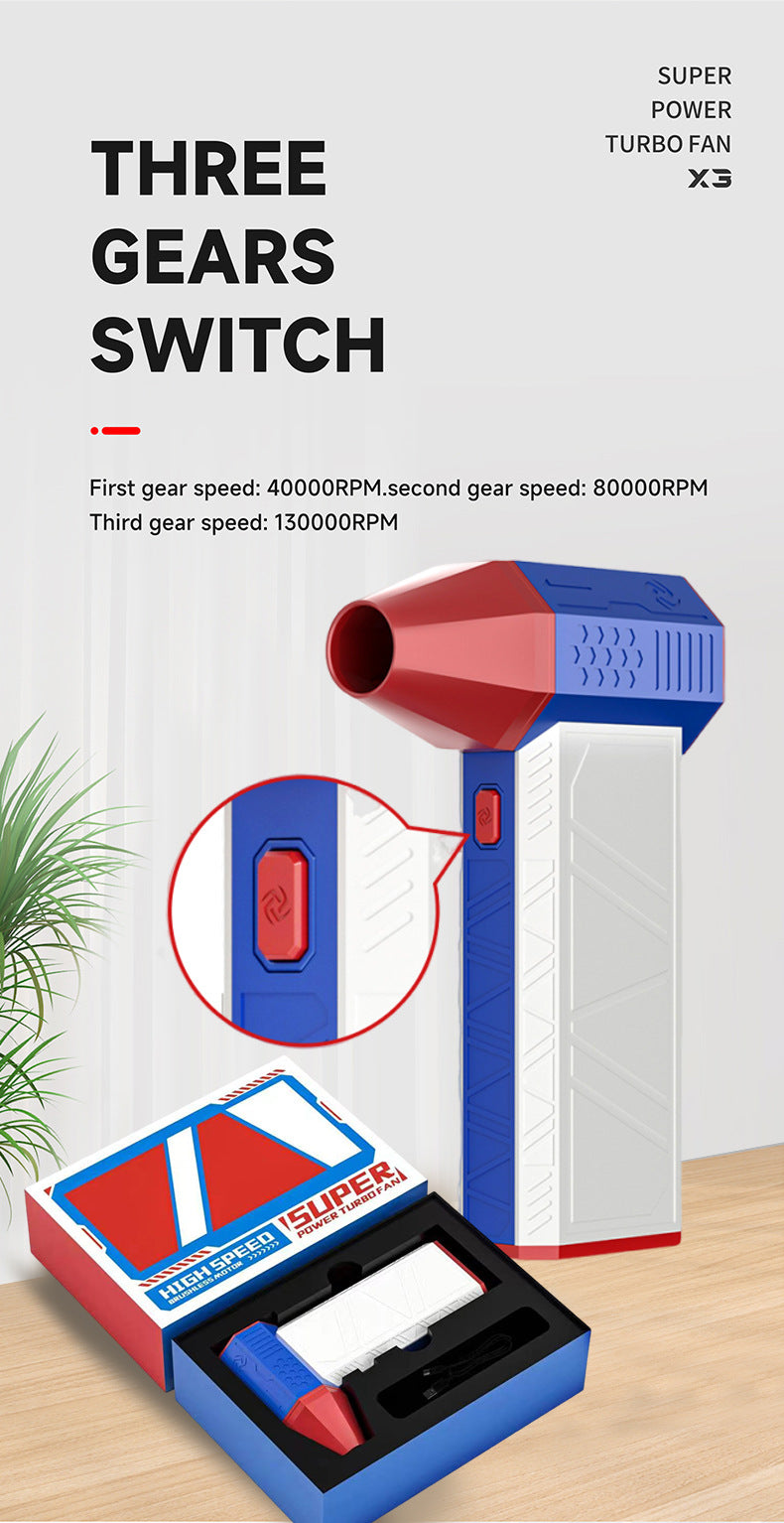 X3 Gundam Colourway Violent Turbo Fan Speed 130,000R PM Wind Speed 52+m Brushless Motor