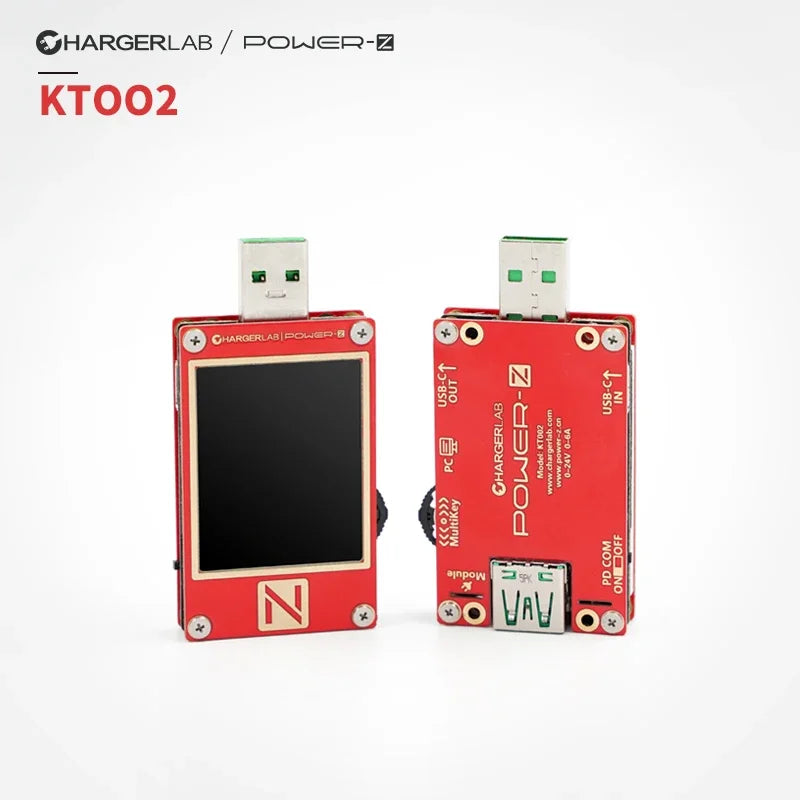 Power-Z KM003 USB-C PD Tester Voltage and Current Ripple QC5.0 Volt Meter Detector KT002 USB Digital Voltmeter Testing Detector