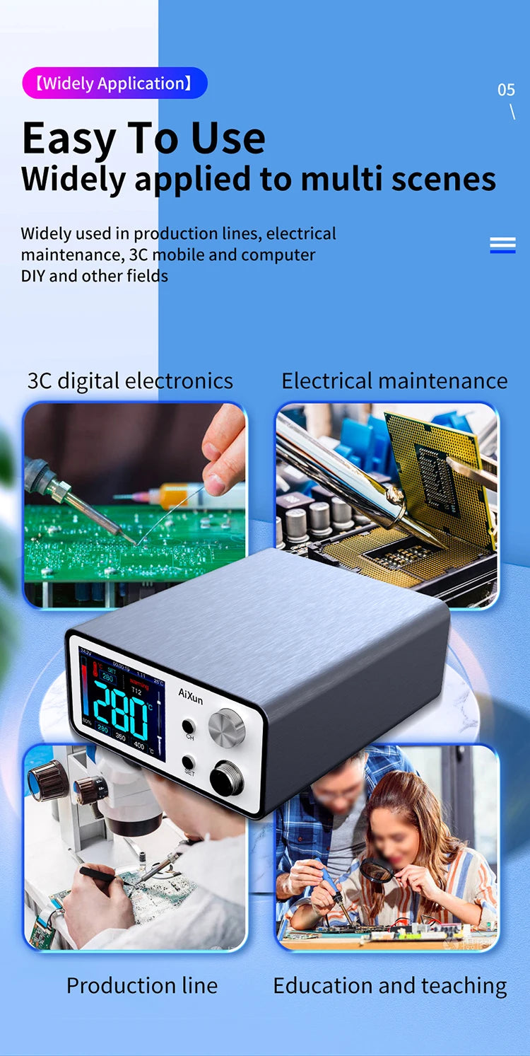 JC AIXUN T3A Intelligent Soldering Station Applicable to T245 Handle  Welding Pen For Phone BGA Soldering Iron Repair Tools