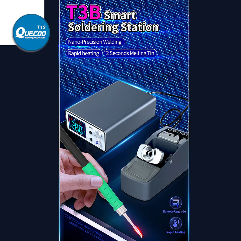 AIXUN T3B Smart Nano Soldering Station with T115 T210 Handles Rapid Welding Rework Station for Mobile Phone SMD BGA PCB Repair